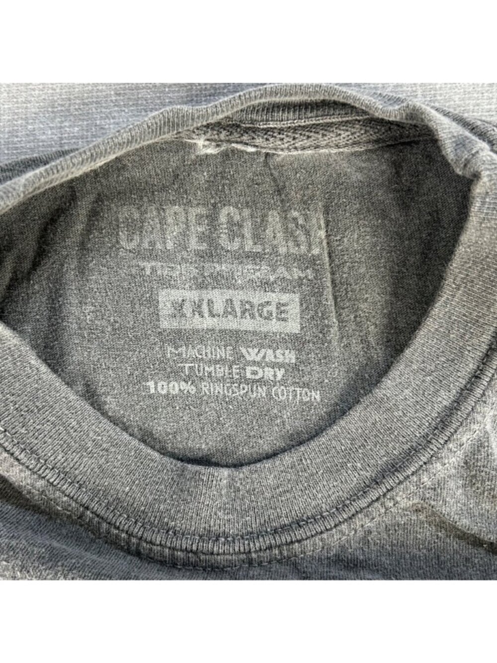Cape Clasp Shark Rainbow T Shirt XXL Gray CC x AWSC Dark Side 100% Cotton Casual - Picture 3 of 8